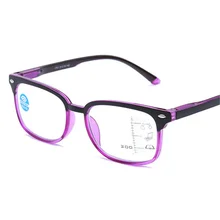 XojoX прогрессивные очки для чтения мужские анти-синий светильник многофокальные очки Пресбиопия очки диоптрий+ 1,0 1,5 2,0 2,5 3,0