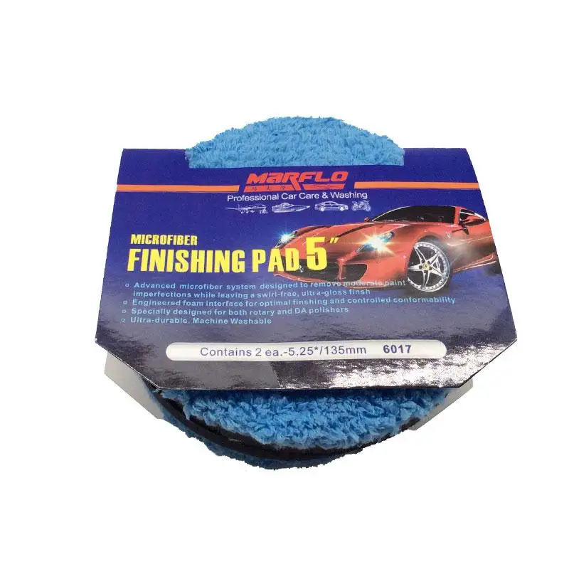 

Finishing Pad Sponges Cloths Brushes Car Polishing Pad 6" Microfiber Buff Sponge Marflo Car Detailing Polish Tools