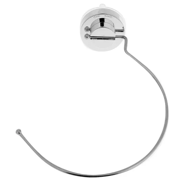 

Ring Shape Stainless Steel Vacuum Suction Cup Bathroom Towel Shelf Bar Rack