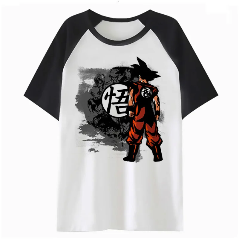 Футболка в стиле аниме Dragon Ball Super Son Goku Vegeta Ultra Instinct уличная одежда хип хоп летняя