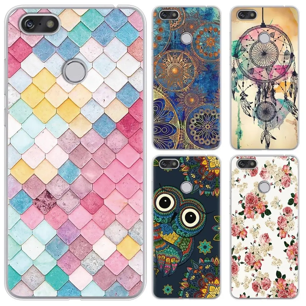 

Soft Phone Case For TP-LINK Neffos C9 5.99-inch Colorful Patten Art Painted Fashion Design TPU Silicone Cover