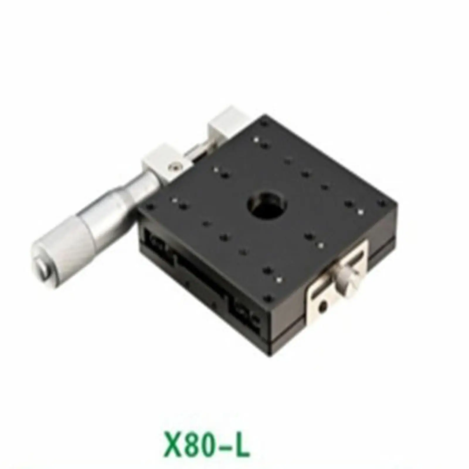 

X Axis 80X80mm Platform Precision Bearing Linear Stage Left Micrometer