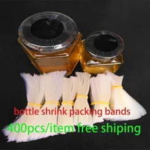 400 шт/размер термоусадочные ПВХ ленты для стеклянной бутылки рот уплотнение крышки Усадочные пластиковые верхние уплотнительные ленты уложенные плоская ширина х полоса высота