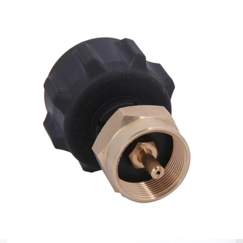 

Safest QCC1 Regulator Valve Propane Refill Adapter for Steel Propane Cylinder With Type 1 - Fits All 1 LB Throwaway Cylinder