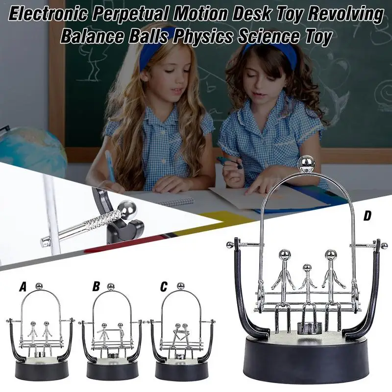 

Hot sale Electronic Perpetual Motion Desk Toy Revolving Balance Balls Physics Science Toy