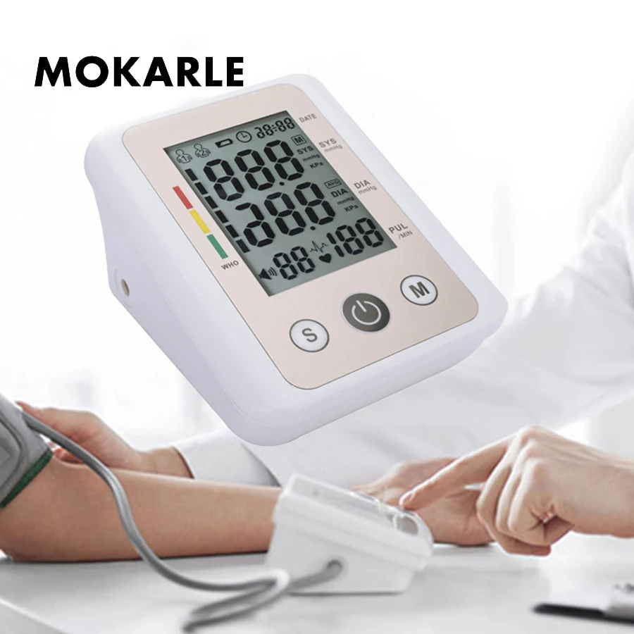 

Digital Electronic Wrist Arm Sphygmomanometer Blood Pressure Heart Pulse Measuring Monitor with Voice Blood Monitor Meter