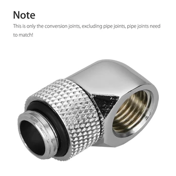 

12.9Mm G1/4 Thread 90 Degree Rotary Tube Connector Fitting For Pc Water Cooling