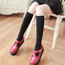 Непрозрачные теплые гольфы хорошего качества для женщин, японских школьниц, сексуальные черные белые короткие чулки, Лидер продаж