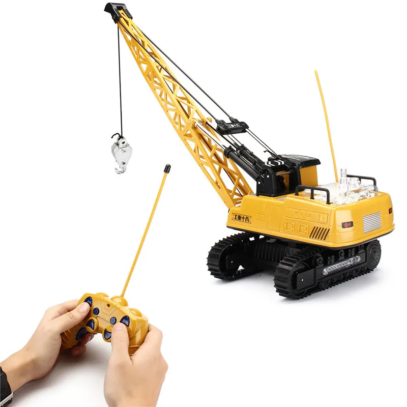 Новое поступление Huina Toys 91115 1/14 2,4G 12CH Rc башенный кран 680 градусов вращение и светодиодный свет модель игрушки