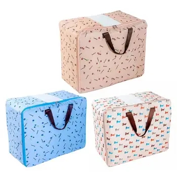 

Portable Oxford Cloth Thicken Printed Quilt Storage Bag Bedding Organizer