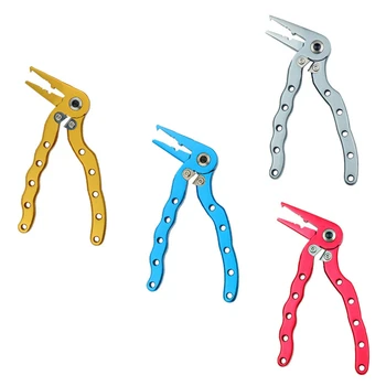 

Portable Mini Lure Fishing Clamp 12cm Aero grade Aluminum Alloy Tungsten Steel Blade Wire Nippers Fishing Articles