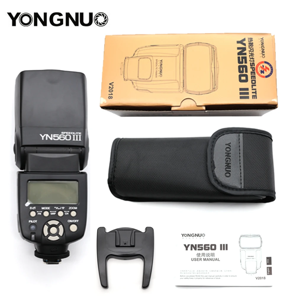 

YONGNUO YN560III YN560-III YN560 III Wireless Flash Speedlite For Canon Nikon Olympus Panasonic Pentax Camera Flashlight