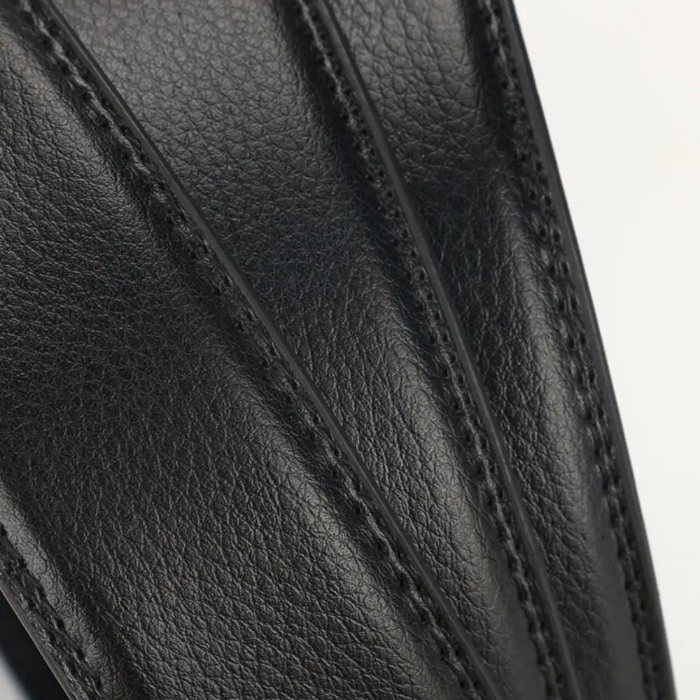 FAJARINA, хорошее качество, 2-й слой, натуральная кожа, черный ремень, автоматическая трещотка, 3,5 см, ремень, без пряжки, FJ18025