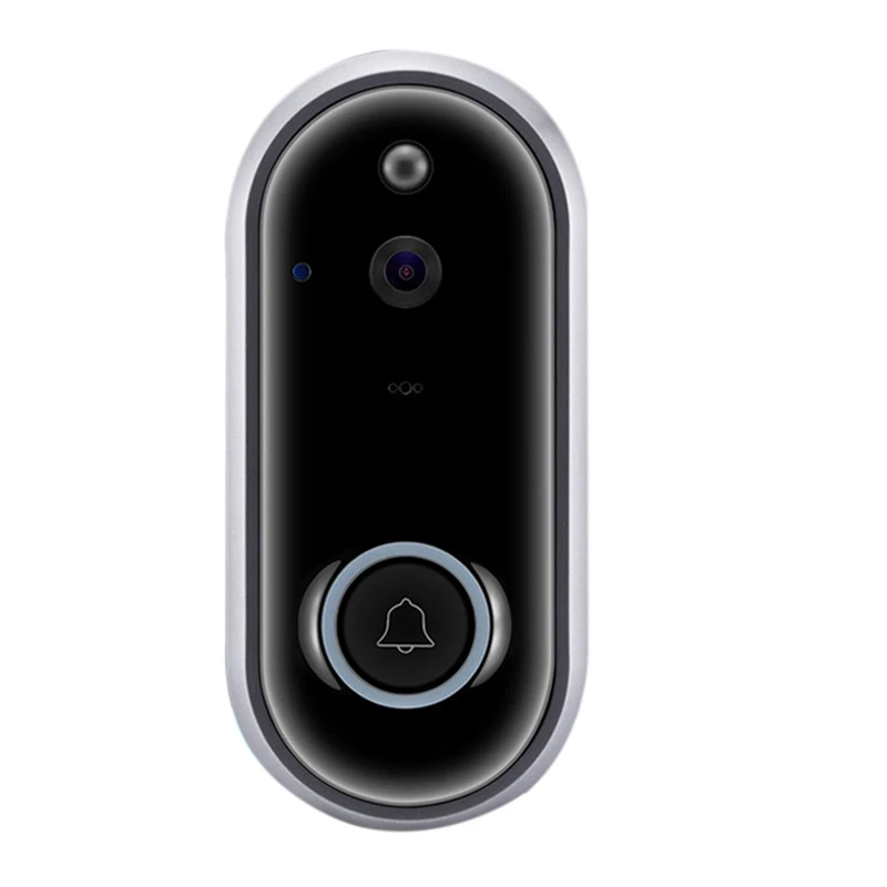 Video Doorbell, Wireless Video Doorbell 720 P Hd Wifi Security Camera, Real-Time Two-Way Talk And Video, Night-Vision, Pir Mot