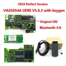 최신 VAS 5054A ODIS V5.1.3 Keygen OKI 전체 칩 AMB2300 블루투스 4.0 VAS5054A VAS5054 UDS VAG 진단 도구