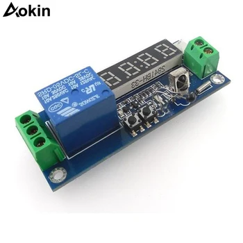 

DC 12V Programmable Multifunction Time Delay Relay Module Segment LEDs Display & H/L Level Trigger Smart Home, Automatic Control