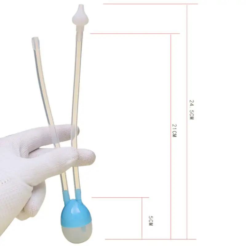 2 шт./лот, вакуумный отсасывающий носовой аспиратор для новорожденных, Безопасный Очиститель носа для младенцев, аспиратор для носа, аксессуары для ухода за детьми