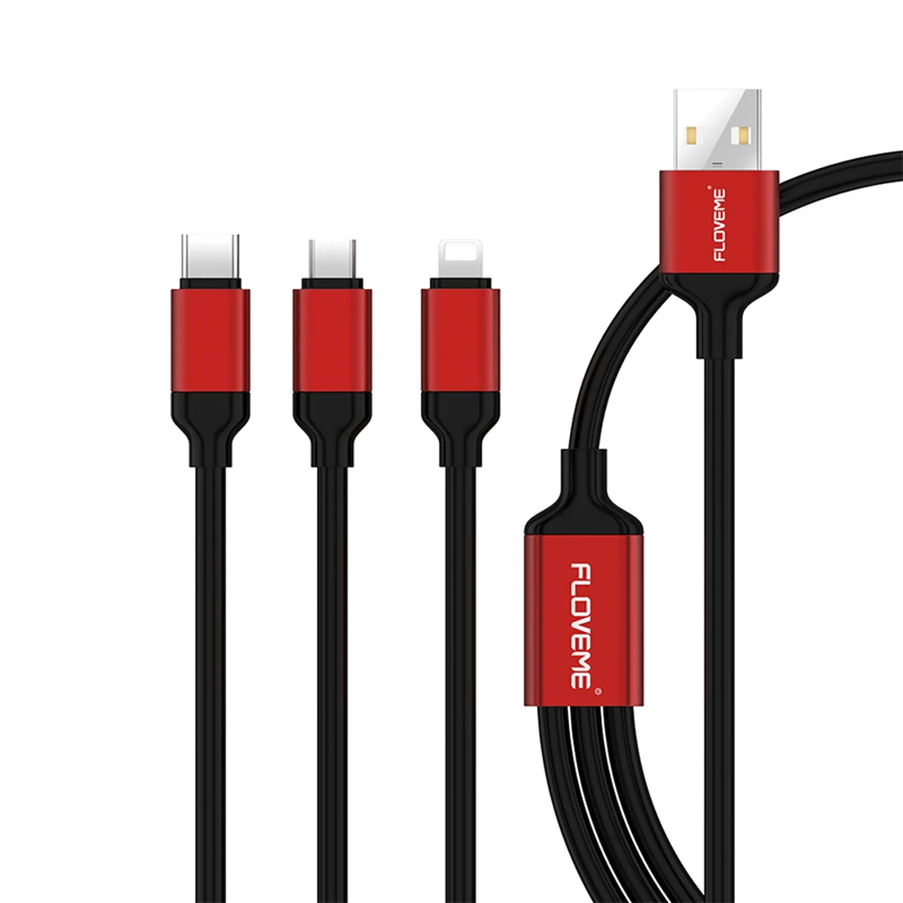 FLOVEME 3 في 1 شحن كابلات منتجات APPLE المصغّر usb نوع-C الهاتف المحمول كابل شحن s لالروبوت فون المصغّر usb نوع C تهمة FLOVEME 3 في 1 شحن كابلات منتجات APPLE المصغّر usb نوع-C الهاتف المحمول كابل شحن s لالروبوت فون المصغّر usb نوع C تهمة