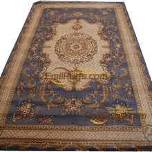 Шерстяной французский ковер с ручной вязкой, толстый плюшевый ковер, сделанный на заказ 6,4 'X 9,51' lx1608 208 gc85savyg28