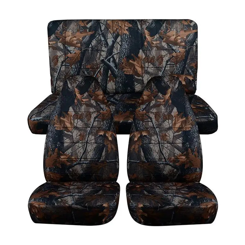 Günstige Jagd Camouflage Auto Sitzbezüge Für SUV Off Road Universal Größe Auto Sitz Abdeckung Für Angeln Wasserdichte Innen Zubehör