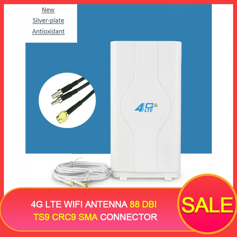 4G LTE Wifi Antenna 88 dBi TS9 CRC9 SMA Connector Router external MIMO Antenna Home with 2 * 2m cables for Huawei Router Modem 4G LTE Wifi Antenna 88 dBi TS9 CRC9 SMA Connector Router external MIMO Antenna Home with 2 * 2m cables for Huawei Router Modem