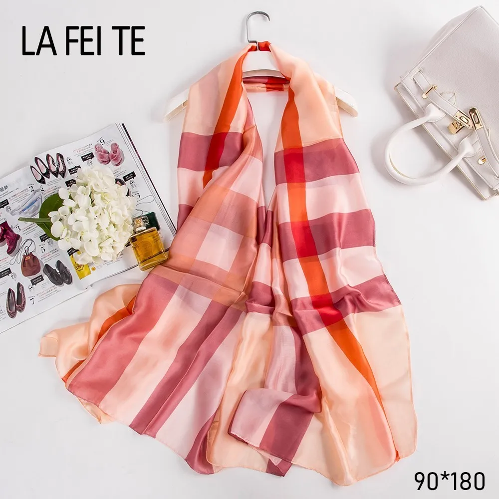 Ladies Long Chiffon Scarf Women Hijab 2019 Stole Shawl Foulard Femme Luxury Kerchief Hair Head Summer Satin Women Silk Scarf