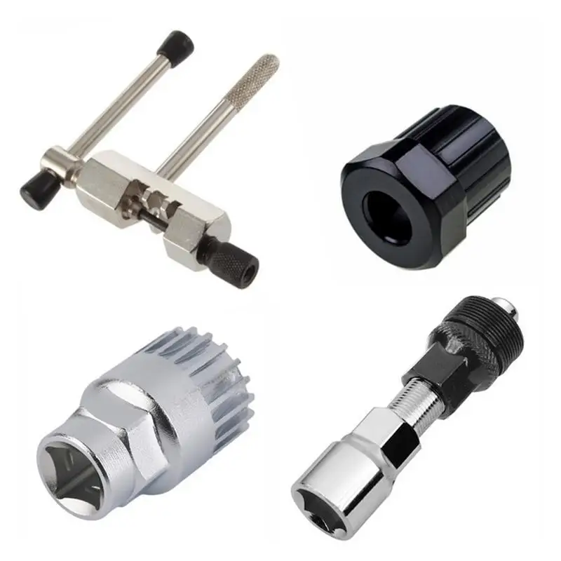 Best Mountain Bike Repair Tool Kit 4 in 1 MTB Bicycle Tools for Crankset Remove The Flywheel cut Chain axis Tools Bicycle Parts