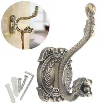 

Chinese Dragon Style Clothes Hook Hangers Vintage Bronze Wall Hook Rustic Key Coat Bag Hat Hanger Rustic Robe Hooks Wall Hanging