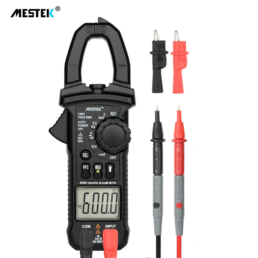 MESTEK CM81 Clamp Multimeter Digital Clamp Meter Voltage Measurement