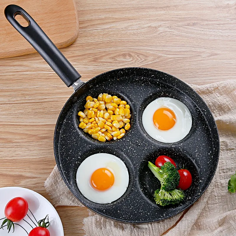 4 единицы кухня сковорода Антипригарная посуда жареные сковорода для яиц мульти-функциональный алюминиевый сплав завтрак Сковорода для блинов газовая плита