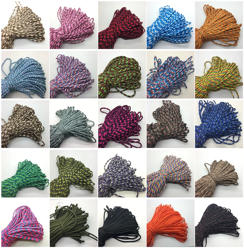 

10yds/Lot Mxi color Paracord Bracelets Rope 7 Strand Parachute Cord CAMPING HiKING U pick