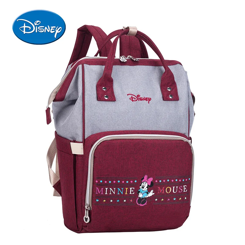 Sac à couches Disney Mickey Minnie | Sac à main poussette de grande capacité, sac à dos de voyage pour maman, sac à couches pour maternité, soins pour bébé