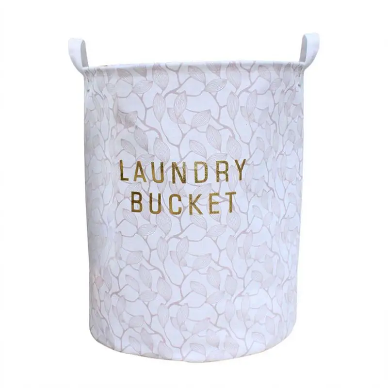 الملابس القذرة طوي سلة تخزين ملابس مقاوم للرطوبة دلو القطن النسيج للماء تعوق جذابة المنزل زينة