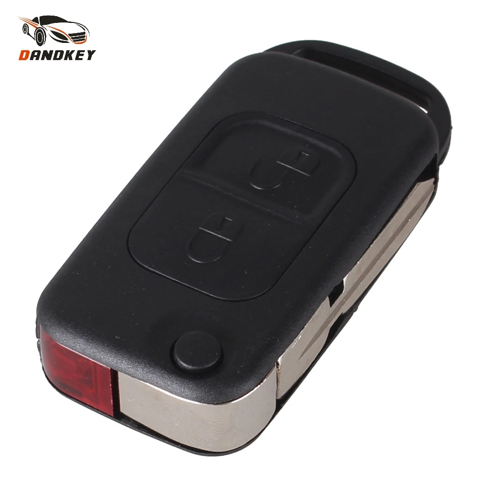 

Dandkey 2 Button Flip Folding Switchblade Key Key Shell Case Entry Remote Key Cover For Mercedes Key For Benz A C E S