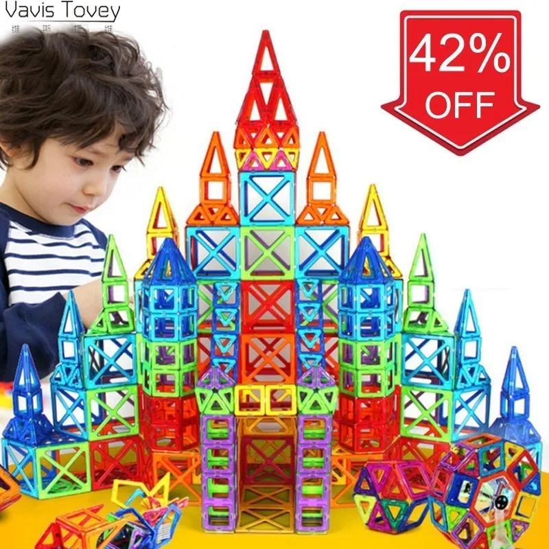 

Vavis Tovey 118pcs Blocks Educational Toys Kids Gift Mini Magnetic Designer Construction Set Model & Building Toy