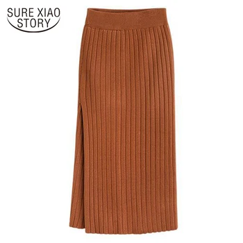 

2019 new arrived spring fashion empire women skirts casual style lady solid pencil knee-length slim women skirts D298 30