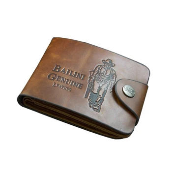 

TFTP-BAILINI New Men's Boys' Classic Leather Pockets Credit/ID Cards Holder Purse Wallet AP (Color: Coffee)