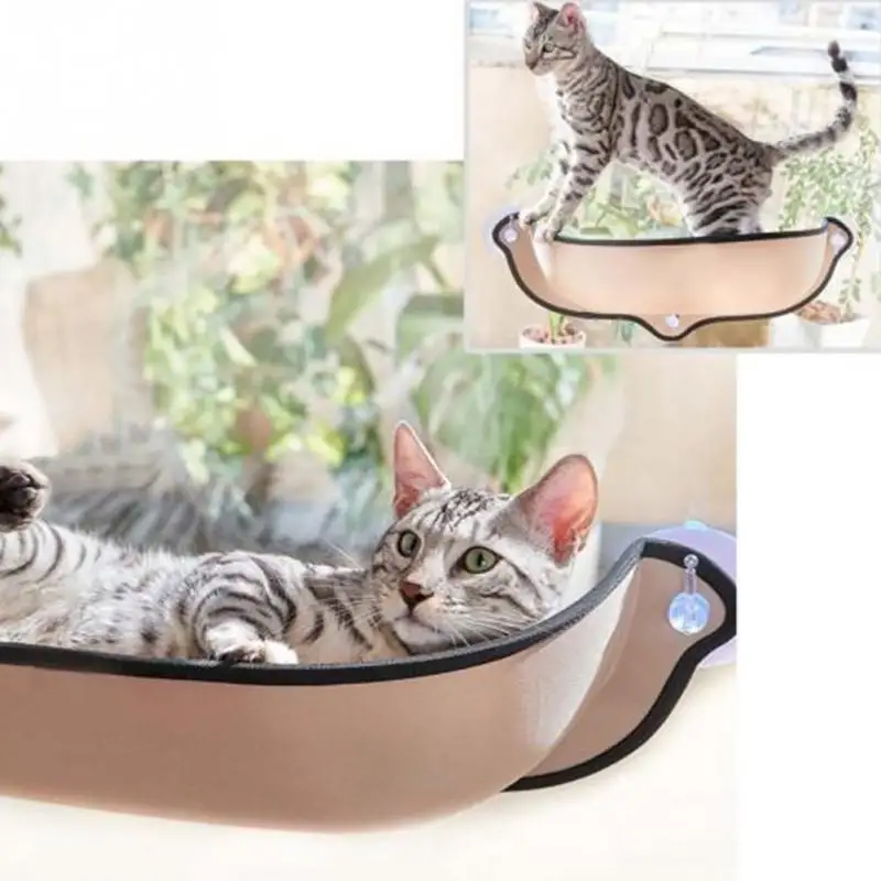  Hot Sale Cat Hammock Bed Mount Window Pod Lounger Suction Cups Warm Bed For Pet Cat Rest House Soft