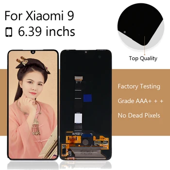 

5pcs/lot for Xiaomi Mi 9 LCD Display With Touch Digitizer Assembly AMOLED for Xiaomi 9 Screen LCD Display free shipping DHL EMS