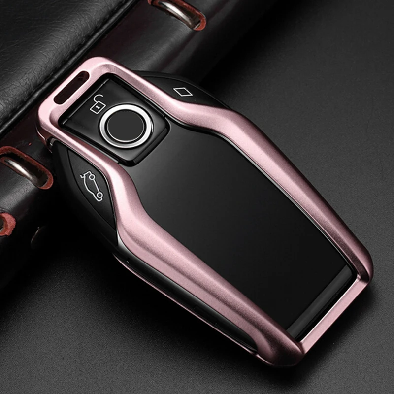 

BLUE Remote Fob Case Cover SKIN For BMW 2016-2018 7 Series G11 G12 Display Key