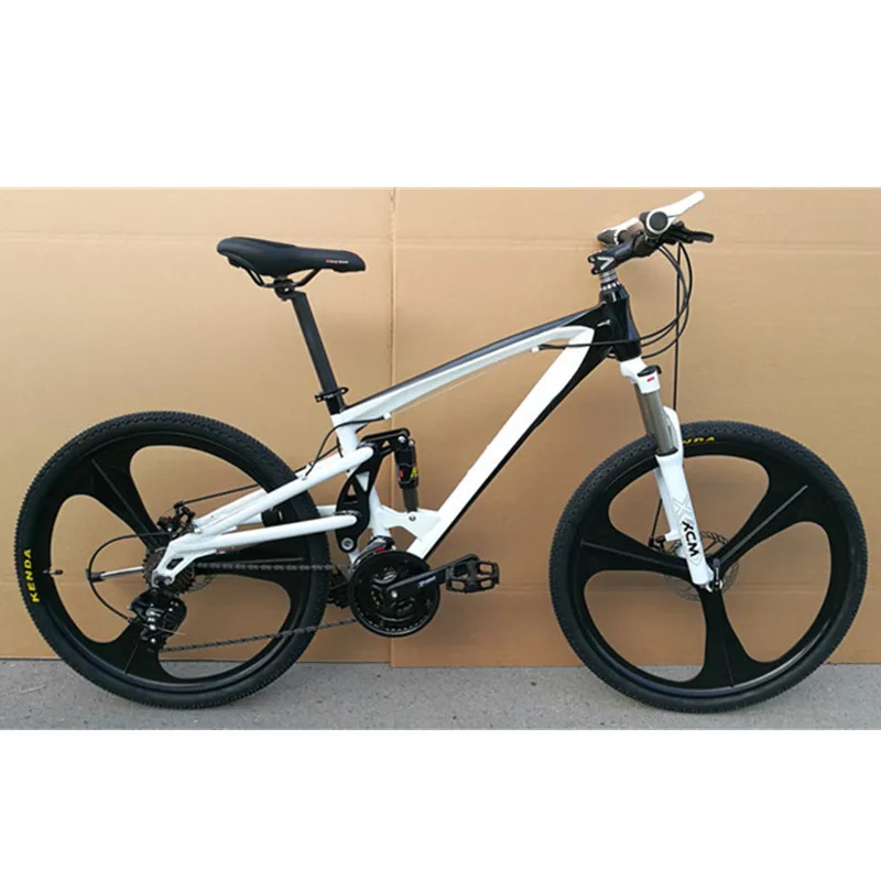 Excellent New Brand Mountain Bike Soft Tail Aluminum Alloy Frame Bike Shiman0 M370 Hydraulic Disc Brake Bicycle 21/24/27 Speed Mtb 1