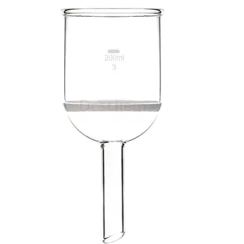 

200ml,Glass Buchner funnel,3# Sand Core Coarse Filter, Straight Drop Tube
