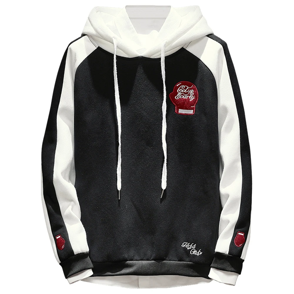 Boxing Glove Applique Color Block Men's Hoodie | Мужская одежда