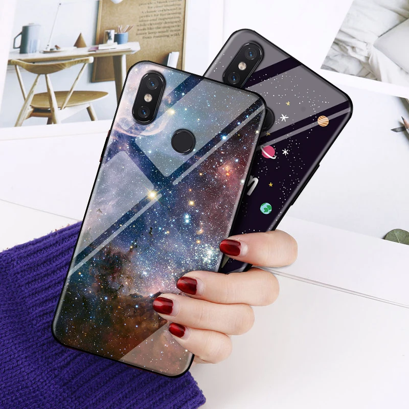 Мраморный чехол из закаленного стекла для Xiaomi Redmi 5 Plus 6 5A 6A 6Pro Note 4 4X чехлы мягкого