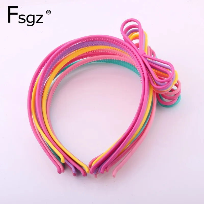 

Kid Bowknot Hairband For Kid Candy Color Plastic Hair Bow For Girls Hollow Out Knot Hairbands Cute Baby Holiday Hair Gifts