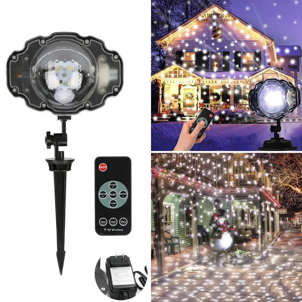 

LED Projector Lights Snow Pattern LED Landscape Projector Lights Waterproof Outdoor Party Automatic Home Garden IP44 Dcor IP65