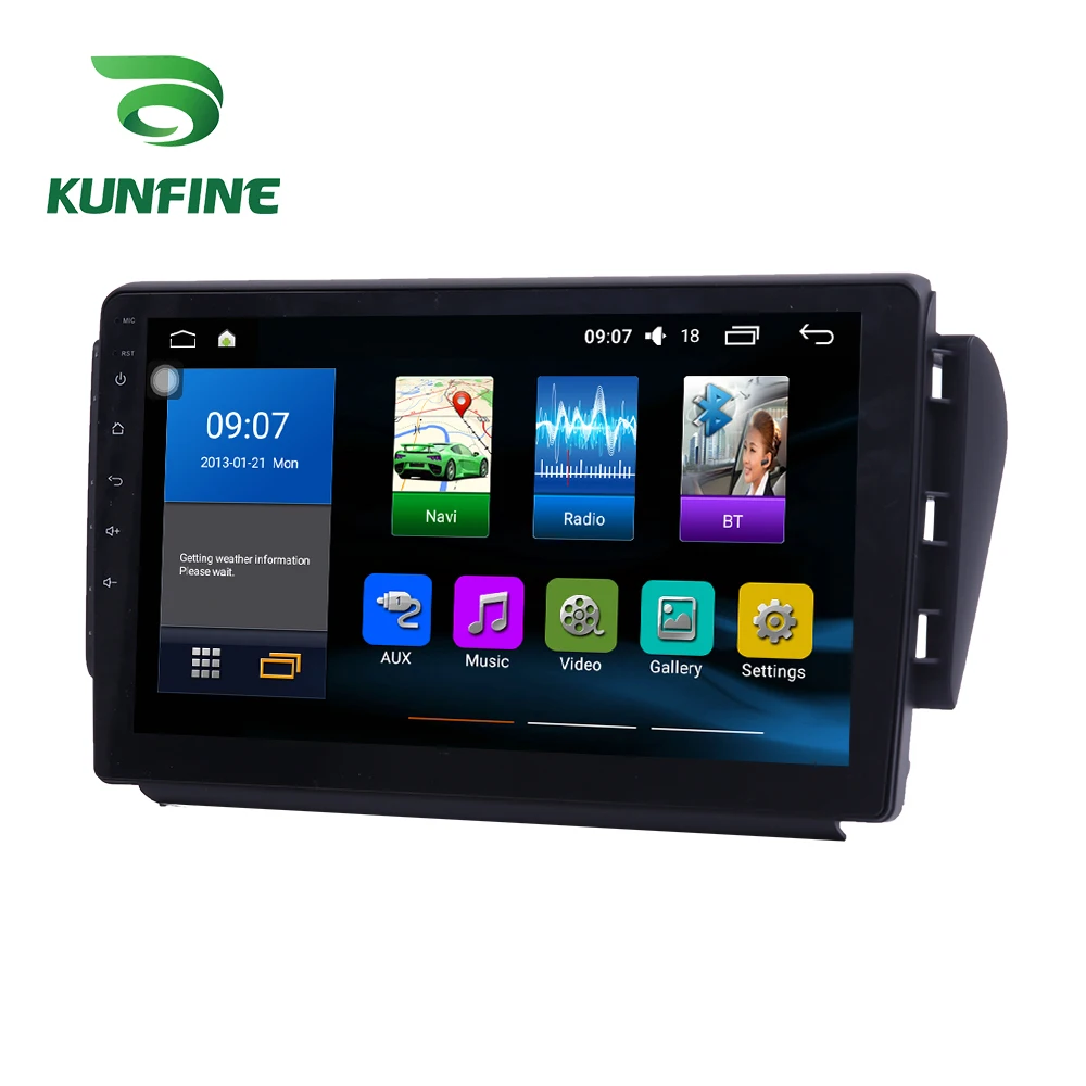 Восьмиядерный 1024*600 Android 10 0 автомобильный DVD GPS навигационный плеер Deckless стерео