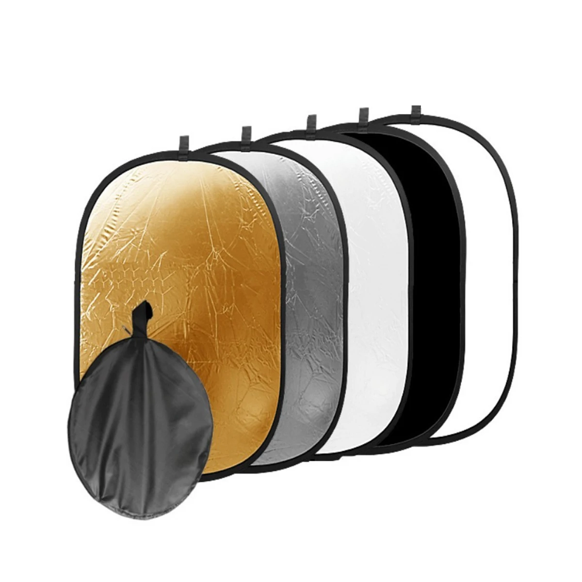 

24*36inch 60x90cm 5 in 1 Portable Foldable Studio Photo Collapsible Disc Light Photographic Lighting Reflector with Carrying Bag
