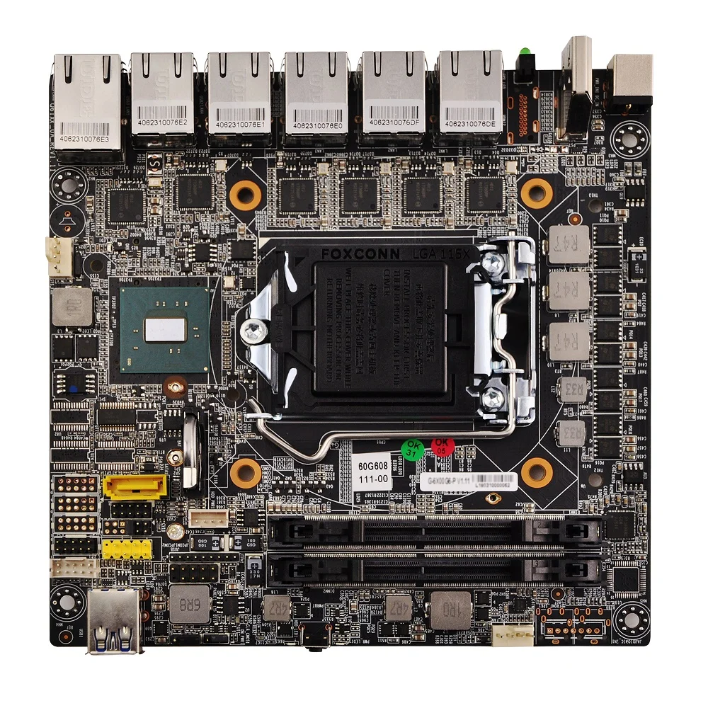  Free Shipping Qotom Q600G6 Pfsense Firewall Router w/7th 6th Gen processor (LGA1151) FAN 6 Gigabit 