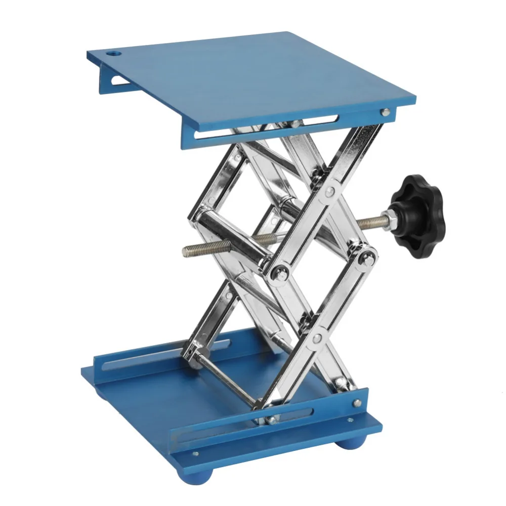 

Stainless Steel/Aluminum oxide Laboratory Lifting Platform Stand Scissor Rack 150*150*250mm 100mm*100mm*160mm Lifting Tools.